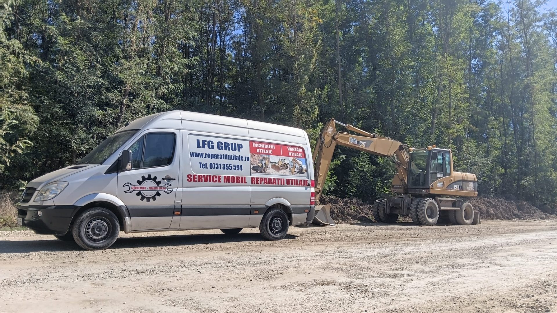 CAT M316C excavator roti service mobil reparatii
