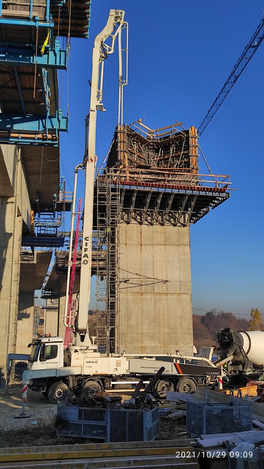 Cifa K49C autopompa beton turnare beton pod 1