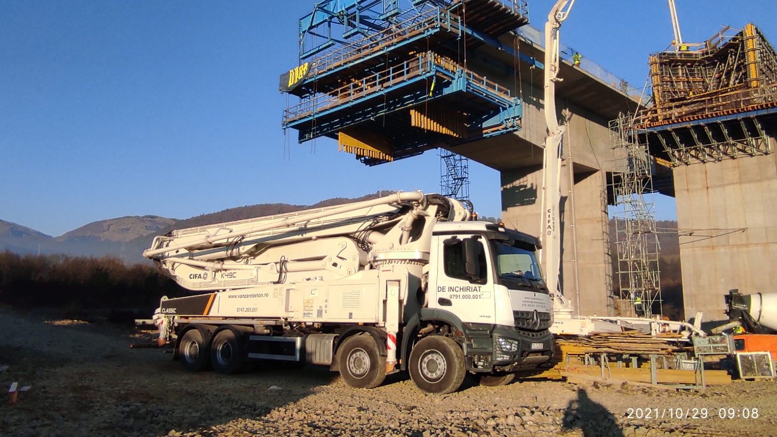Cifa K49C autopompa beton turnare beton pod 2
