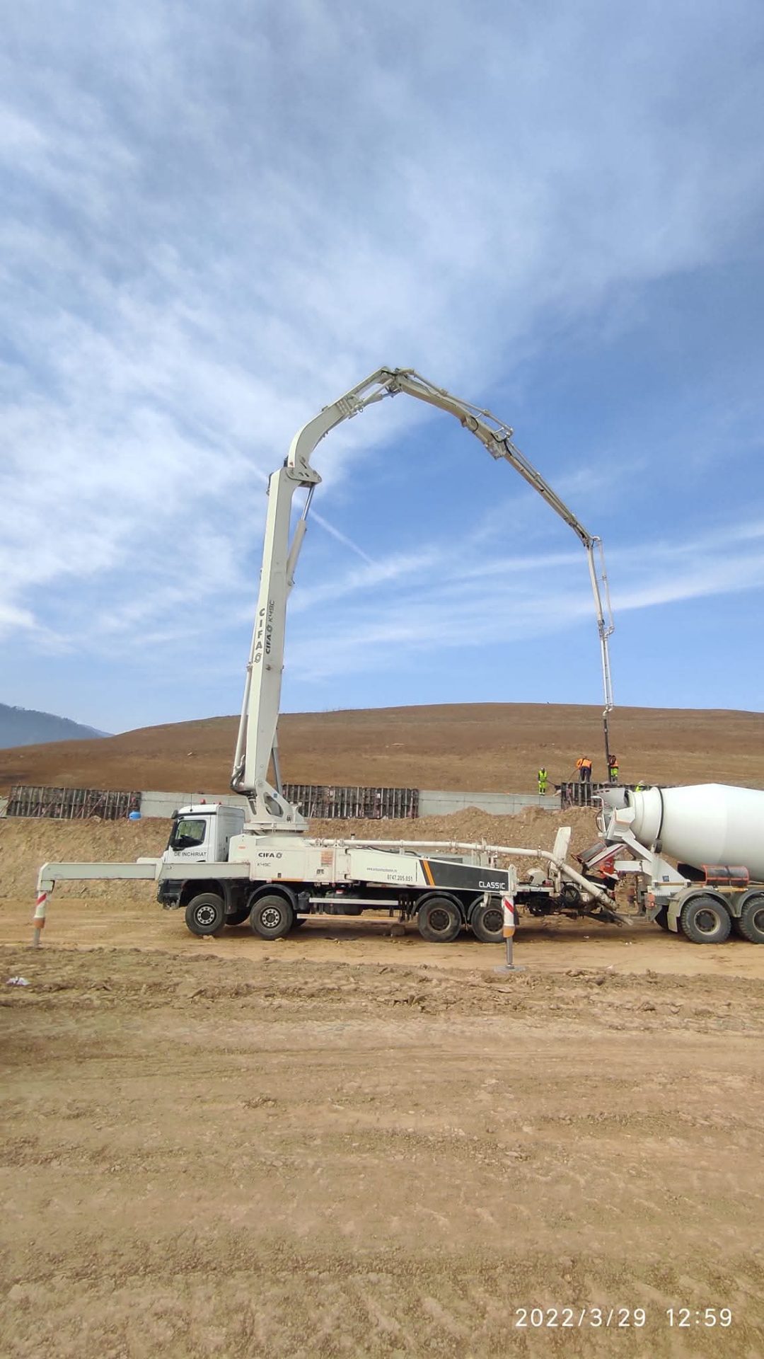 Cifa K49C autopompa beton turnare beton santier 1