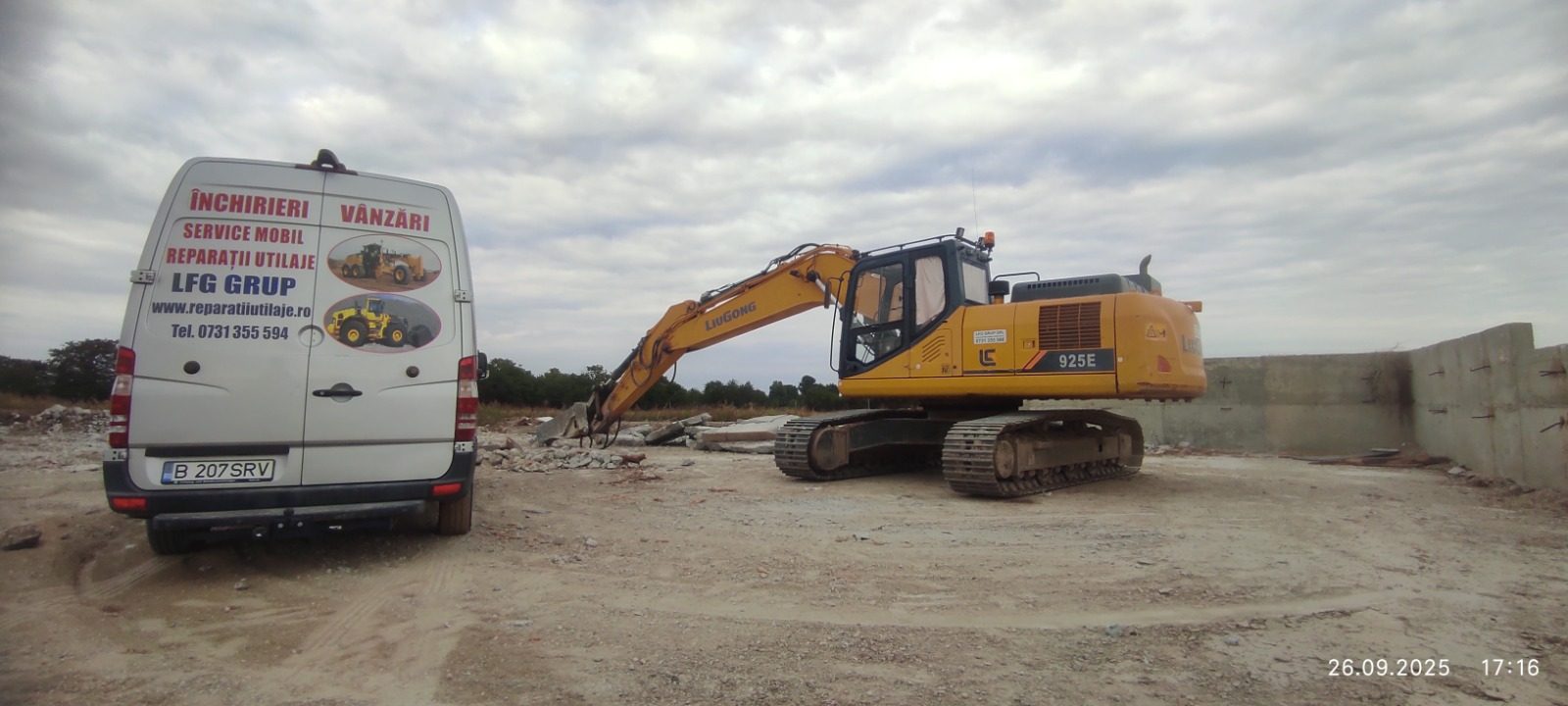 LiuGong 925E Demolare betoane+service mobil