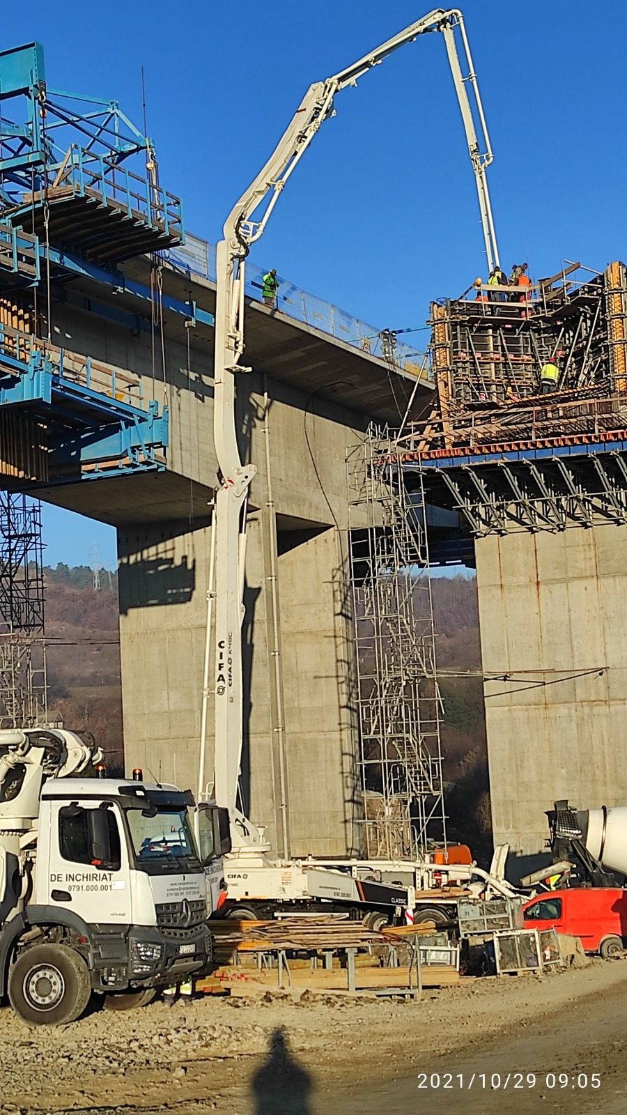 Utilaje Cifa K49C autopompa beton turnare beton pod 4