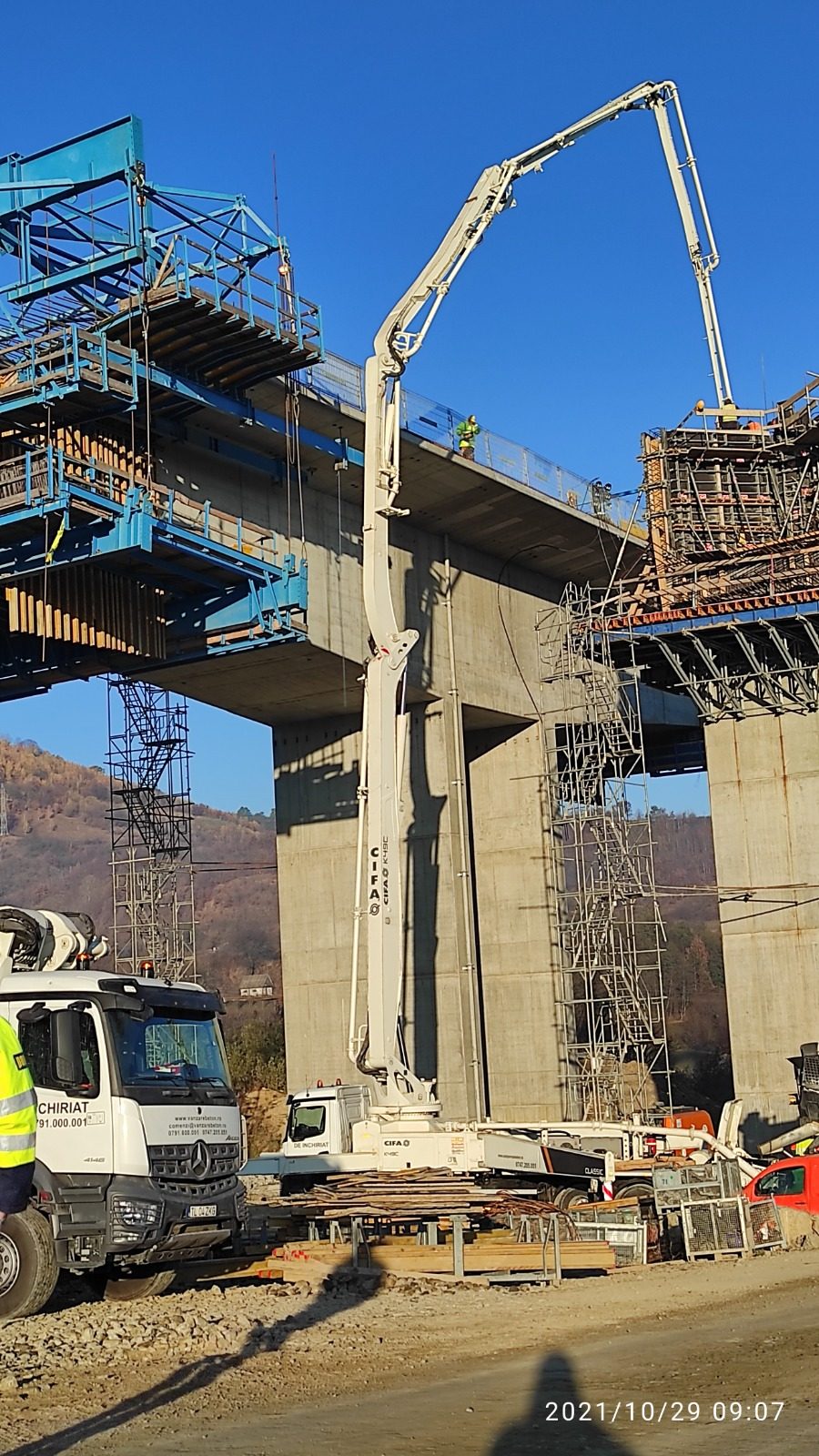 Utilaje Cifa K49C autopompa beton turnare beton pod 6